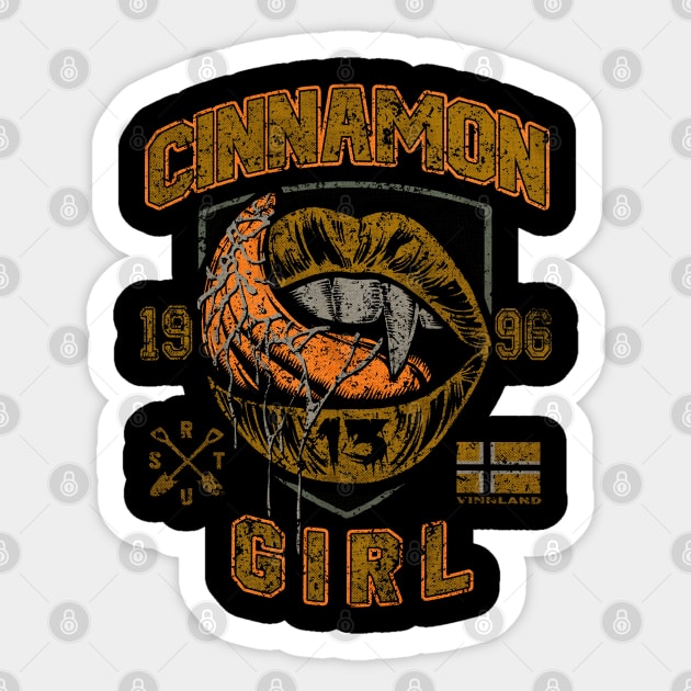 CINNAMON GIRL Sticker by joeyjamesartworx